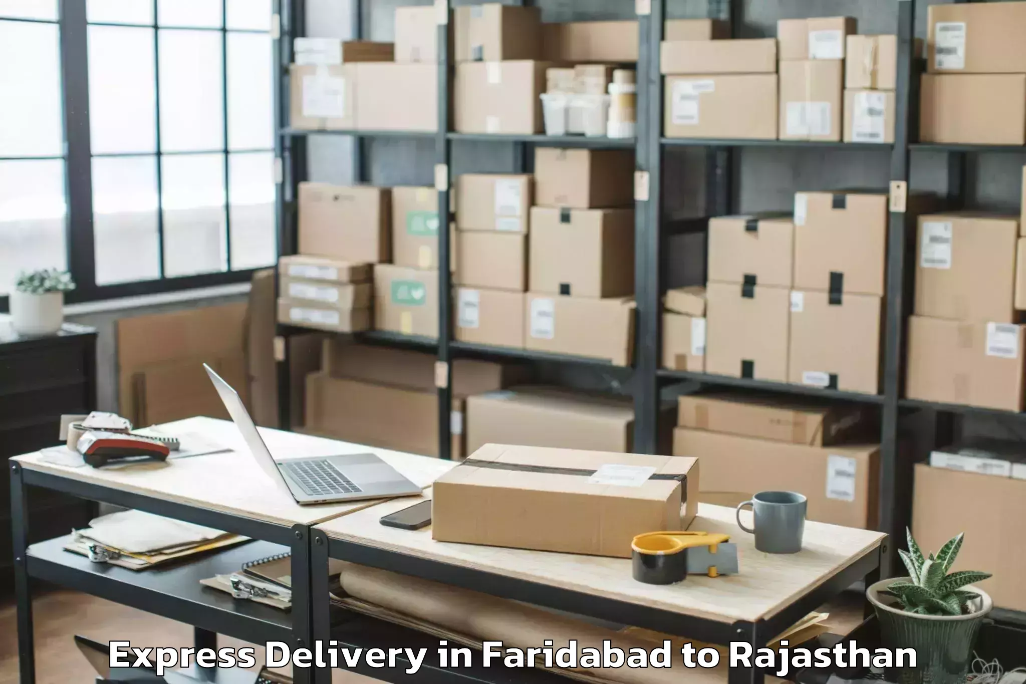 Book Faridabad to Lunkaransar Express Delivery Online